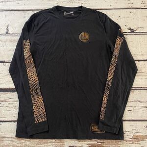 Under Armour Golden State Warriors NBA Combine Long Sleeve Shirt Heatgear Large